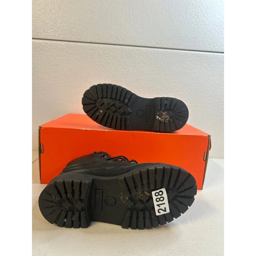 Timberland Kids 6 Inch Premium Waterproof Boots Black Size 13 Toddler #2188